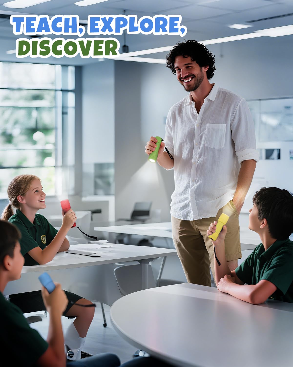 EverBrite 16-Pack Mini LED Flashlight Set, Small Flash Lights Assorted 4 Colors, 48 AAA Batteries Included, for Emergency, Camping, Hiking, Outdoor Activities, Bulk Holiday Gifts - Image 8