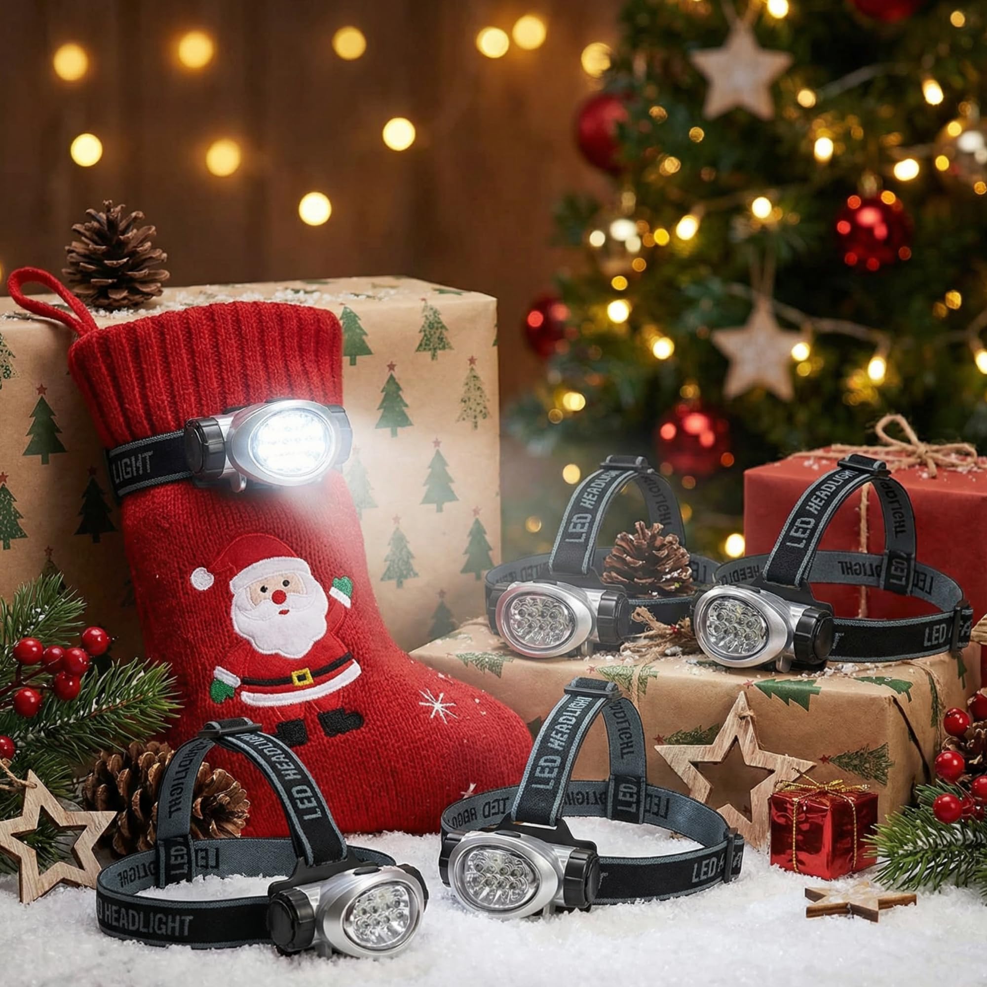 EverBrite 5-Pack LED Headlamp, 4 Lighting Modes, Pivoting Head with Adjustable Headband, Perfect for Running, Camping and Hiking, Batteries Included - Image 9