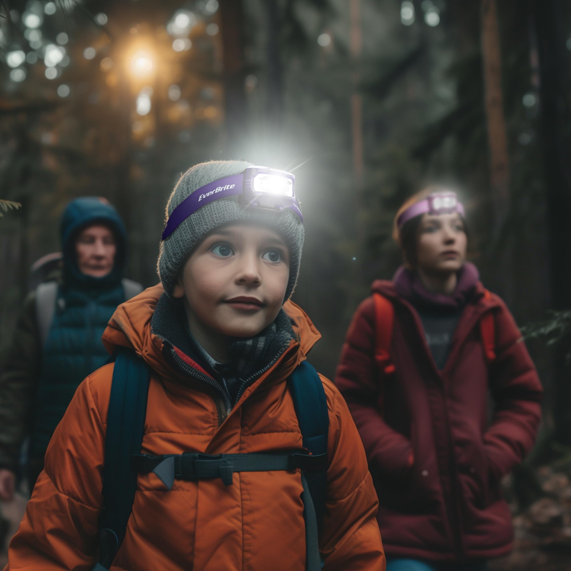 EverBrite Headlamp, 5 Pack Kids Headlamp with Red Light and Memory Function, Head Lamp for Adults and Kids with 5 Modes, Bright Headlamps for Camping, Running, Christmas Gifts, Batteries Included - Image 8