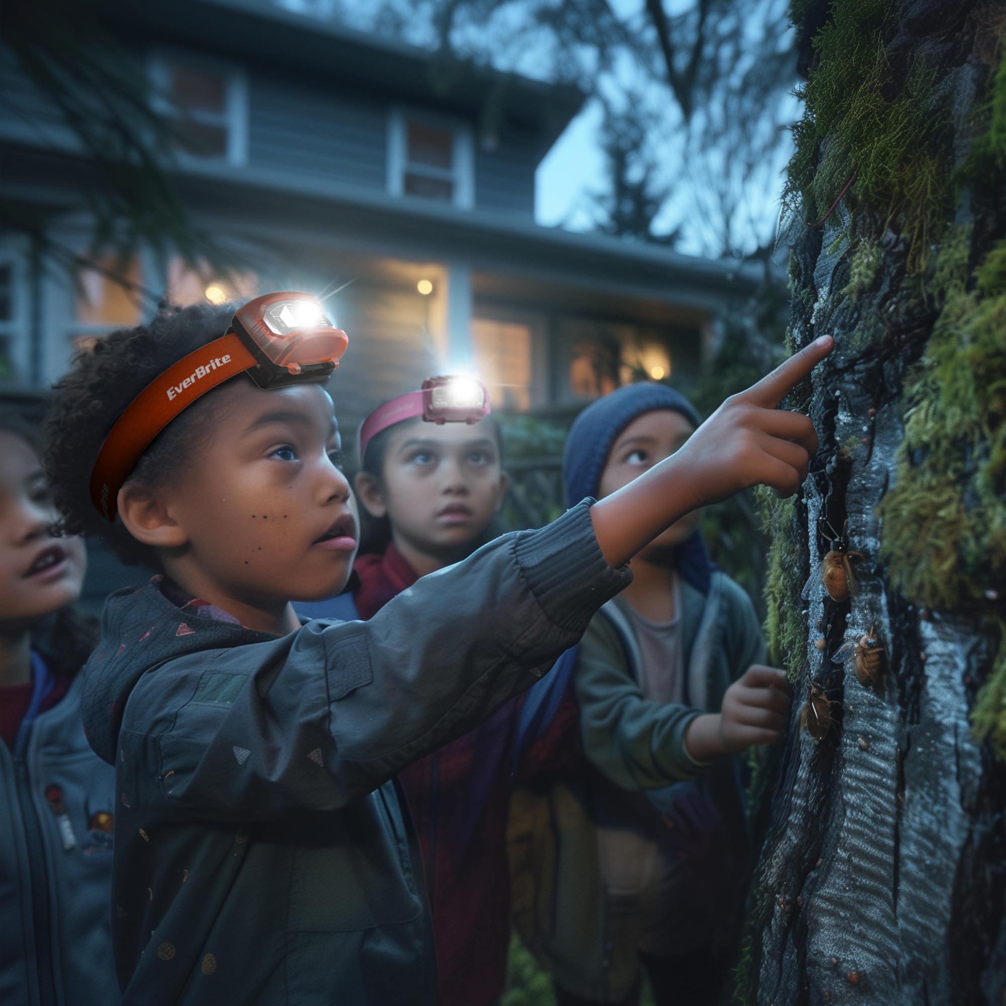 EverBrite Headlamp, 5 Pack Kids Headlamp with Red Light and Memory Function, Head Lamp for Adults and Kids with 5 Modes, Bright Headlamps for Camping, Running, Christmas Gifts, Batteries Included - Image 9