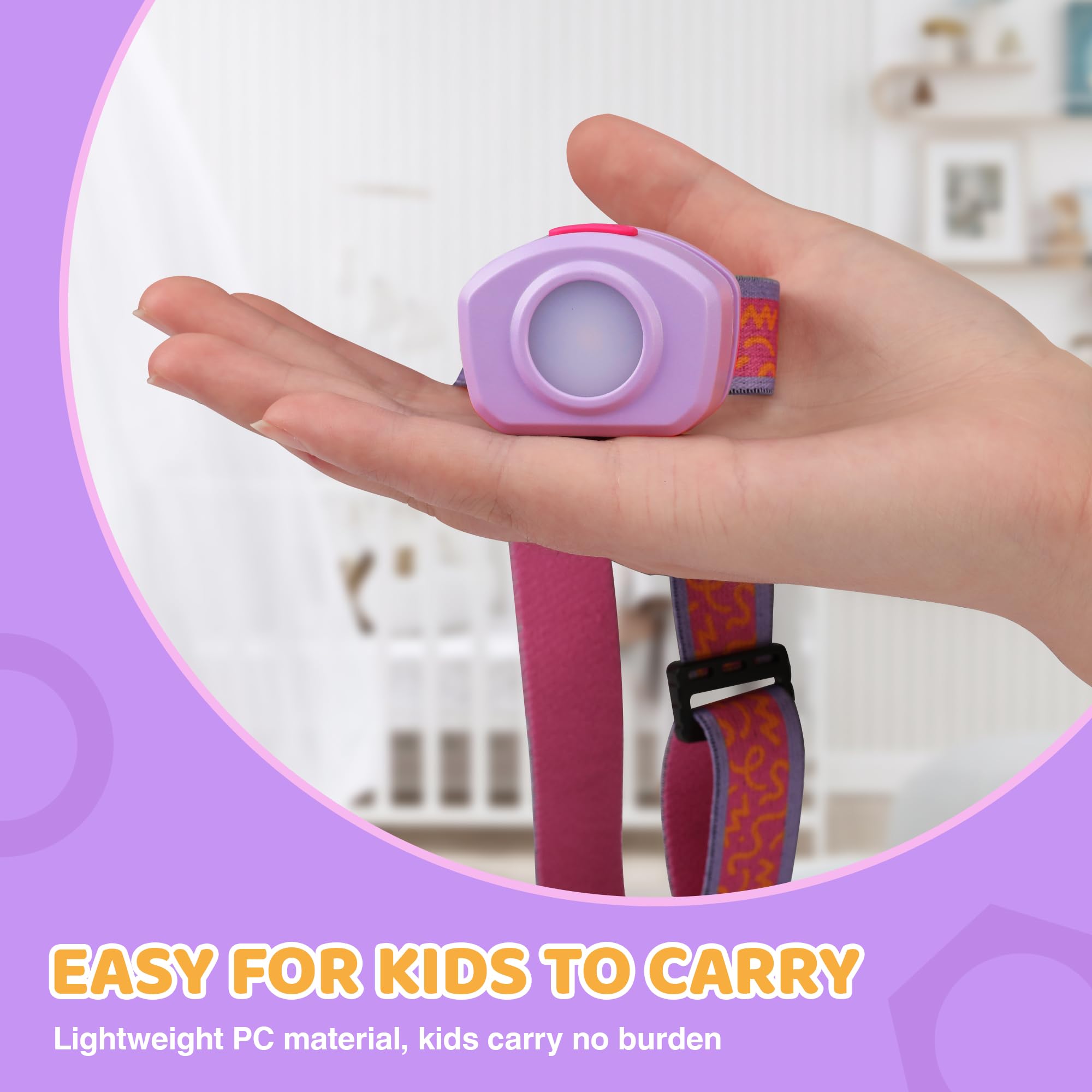 EverBrite LED Headlamp Rechargeable Kids Headlamp with RGB Mode and Adjustable Headband, 3 Modes Multicolor Headlamp for Camping, Reading, Exploring, Halloween, Christmas-2 Pack - Image 8