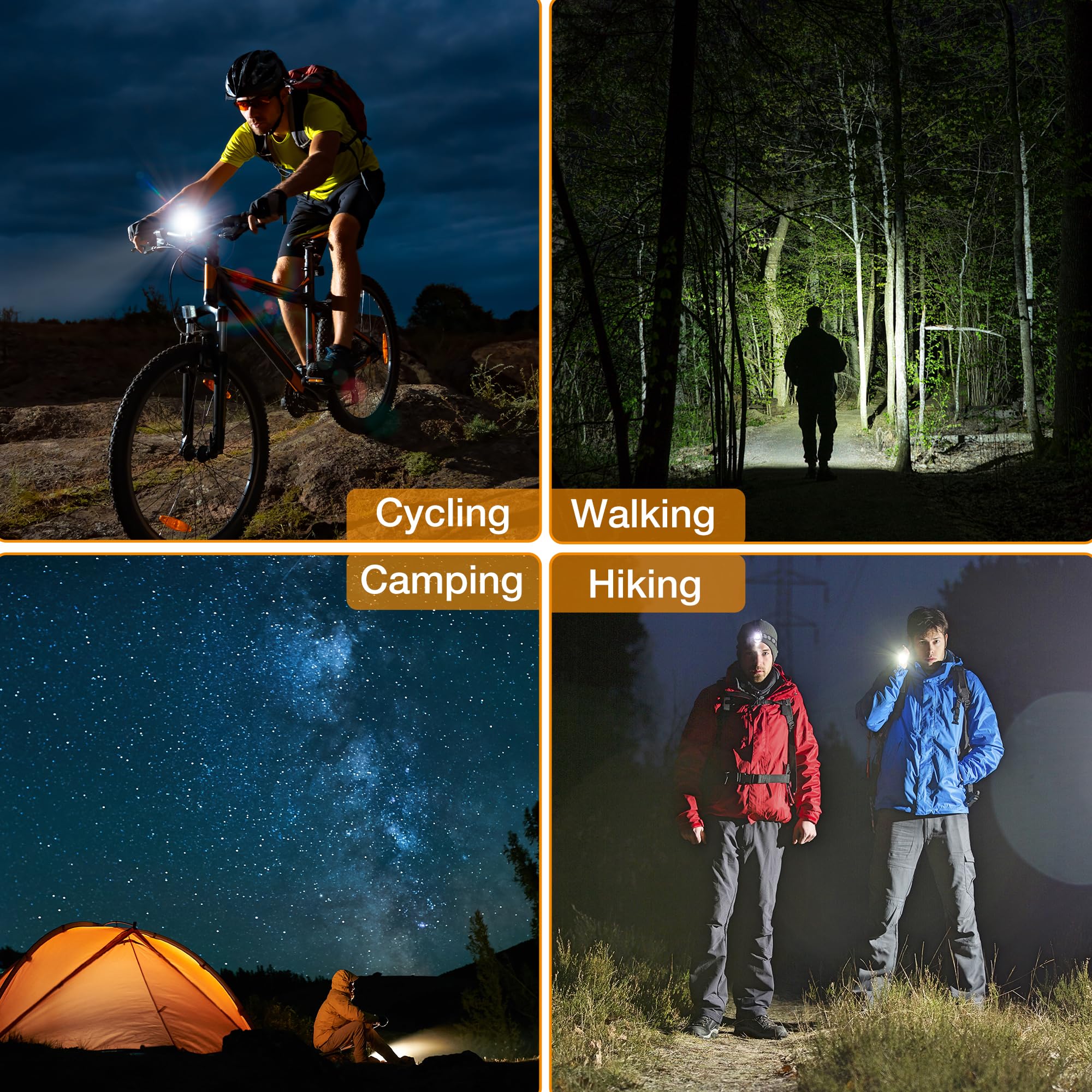 EverBrite Rechargeable Flashlight, 1000 Lumens Zoomable LED Tactical Flashlight with 4 Modes & Memory Function, Including Safety Hammer & USB C Cable for Camping, Hiking, Home, and Emergencies - Image 8